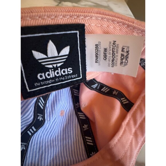 Adidas Originals Pink Baseball Cap Adjustable Strap Embroidered Logo - Picture 6 of 6